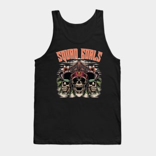 Squad Goals Funny Pirate Lovers Design Tank Top